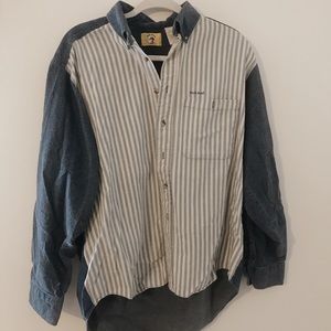 DUCK HEAD pinstripe and jean shirt